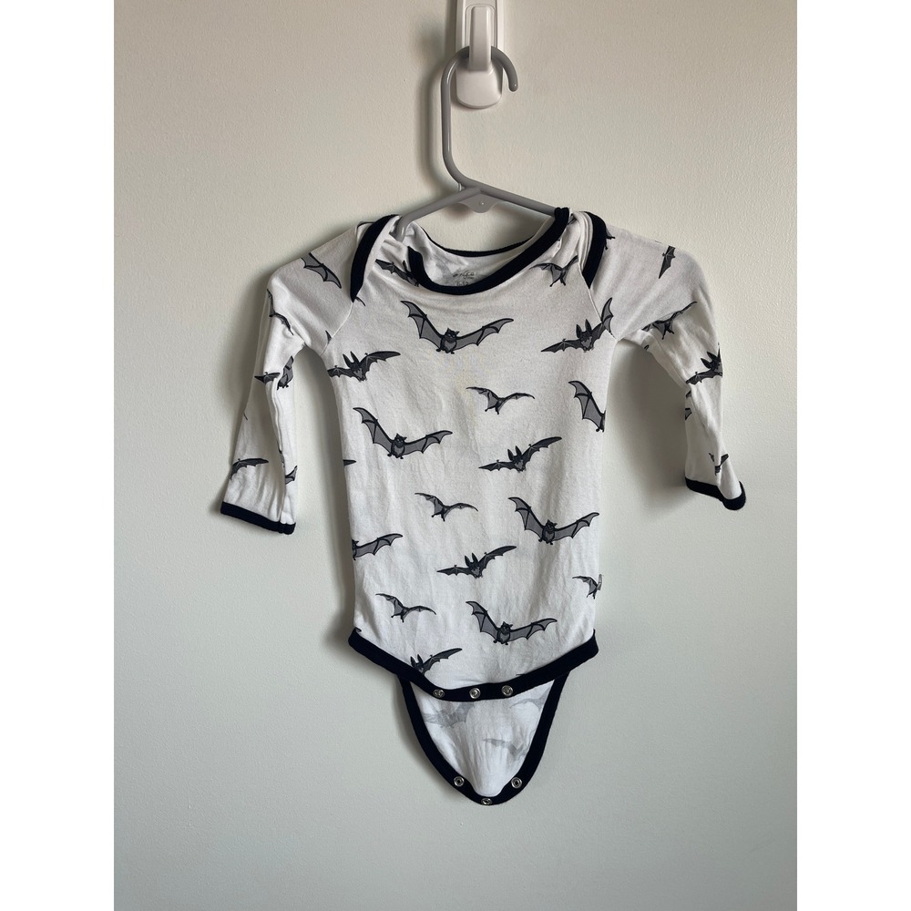 Kyte Baby Bats Bamboo Long Sleeve Bodysuit  6-12 Months